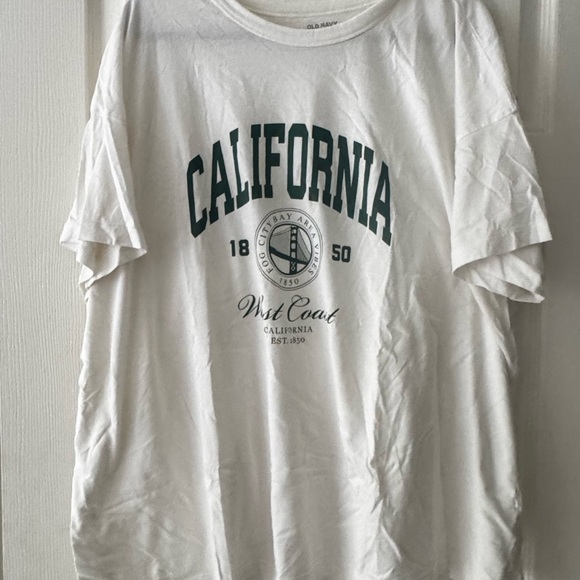 Old Navy Women's White California Graphic T-Shirt - Picture 1 of 5